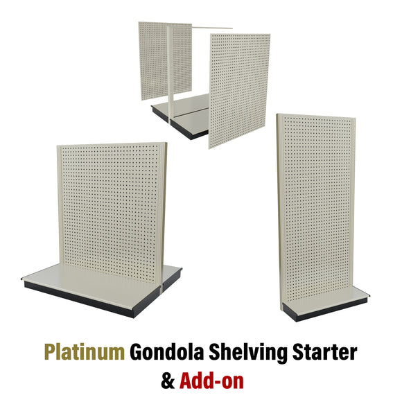 Platinum Gondola Shelving Starter And Add-on