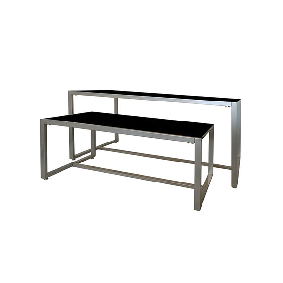Wood Table Set - Black/White