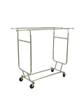 HEAVY DUTY COLLAPSIBLE DOUBLE ROLLING RACK